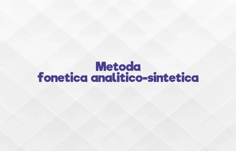 metoda fonetica analitico sintetica