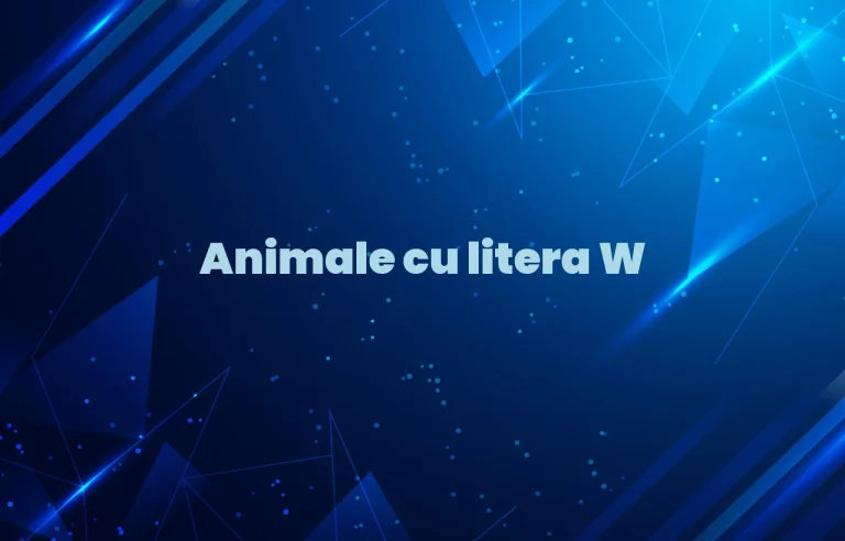animale cu litera w