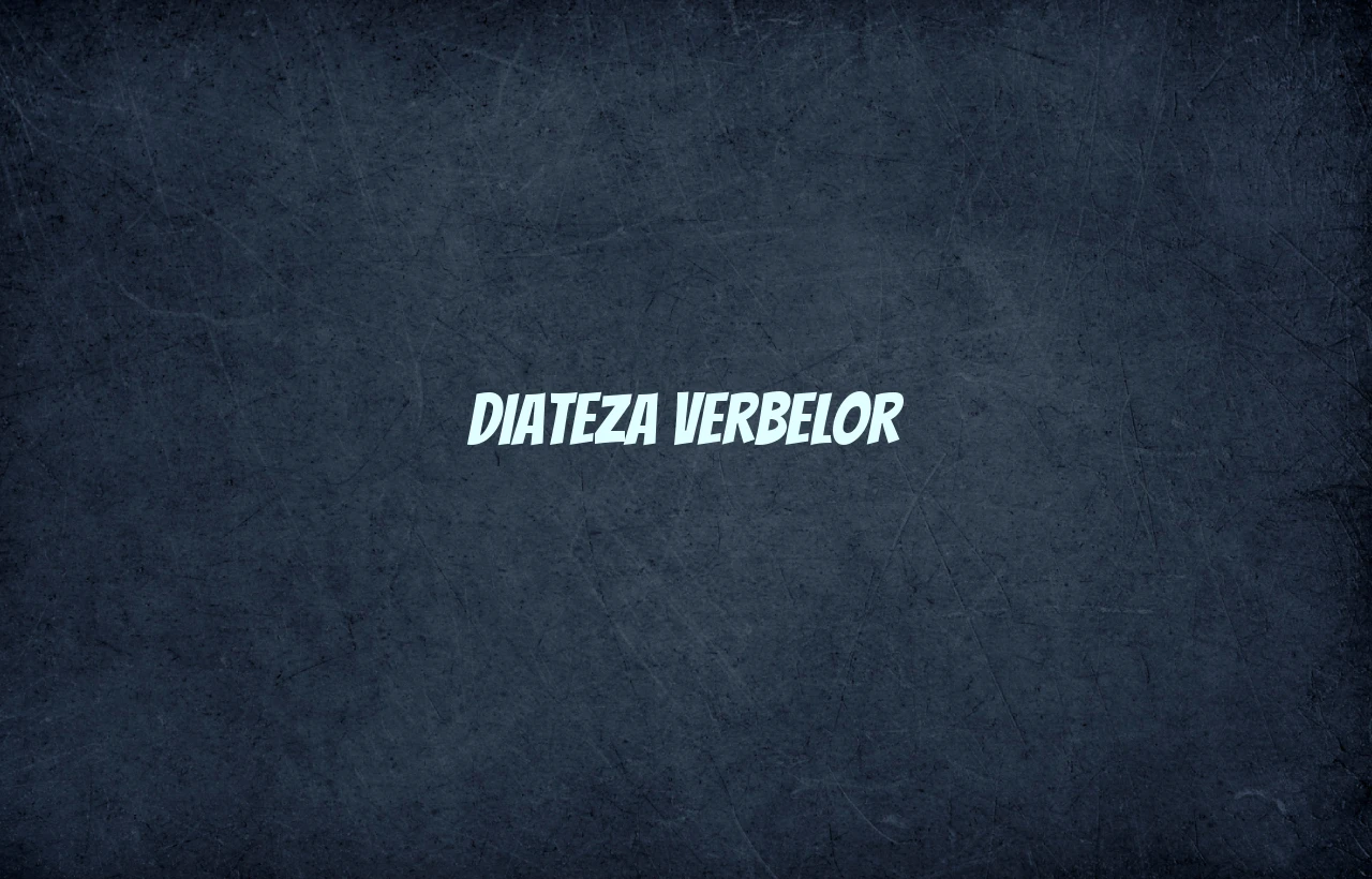 diateza verbelor