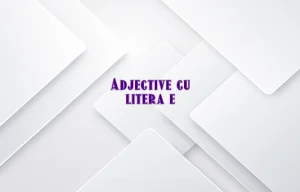 adjective cu e