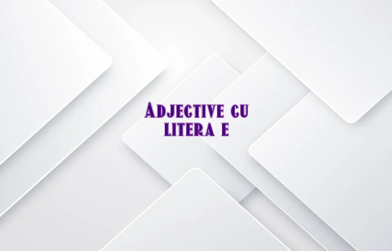 adjective cu e