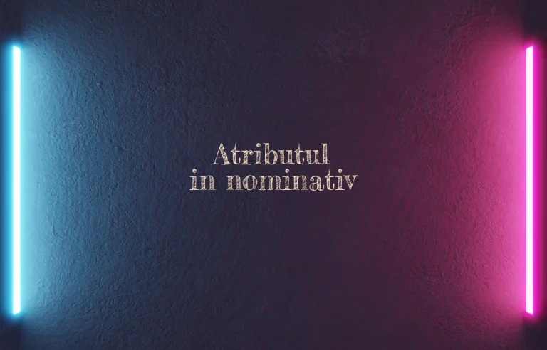 atribut in nominativ