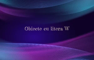 obiecte cu litera w