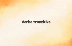 verbe tranzitive