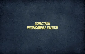 adjectivul pronominal relativ