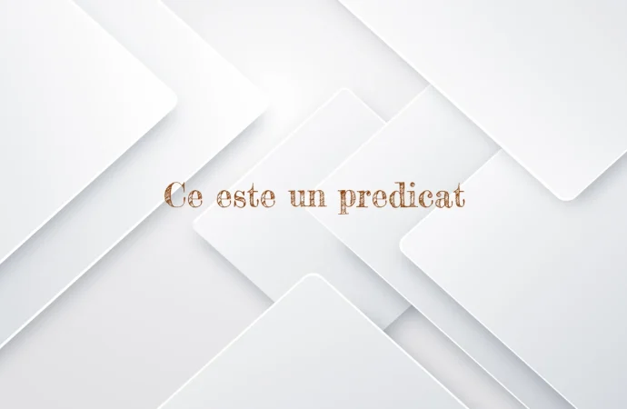 Ce este un predicat