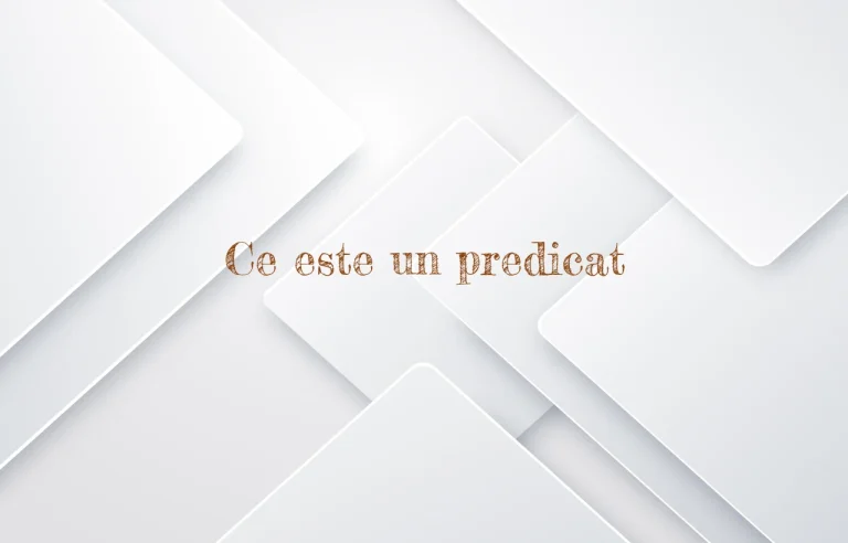 ce este un predicat