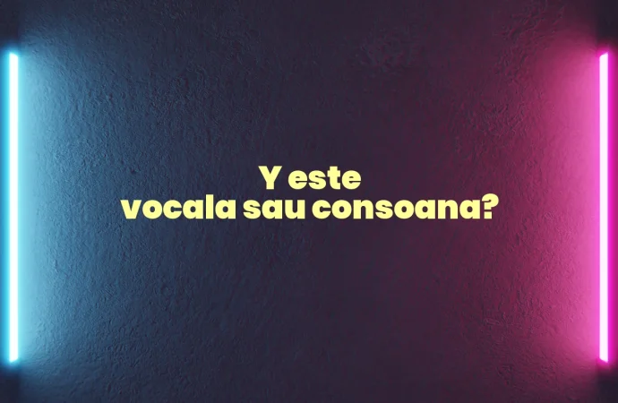 Y este vocala sau consoana?