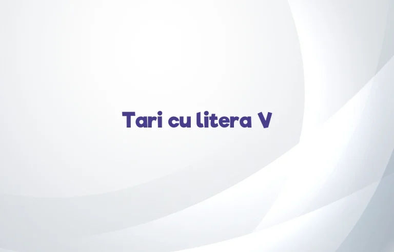 tari cu litera v