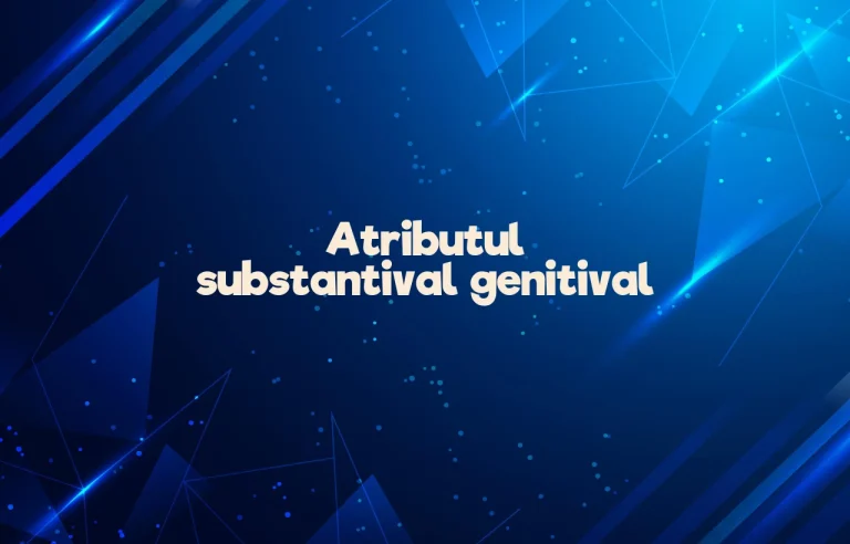 atribut substantival genitival