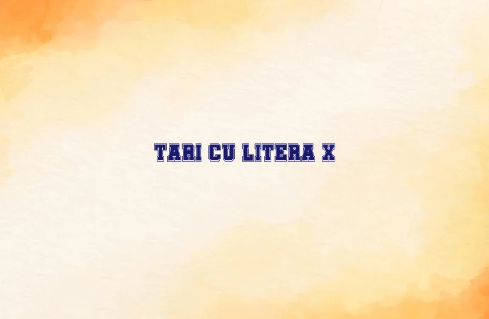 Tari cu litera X