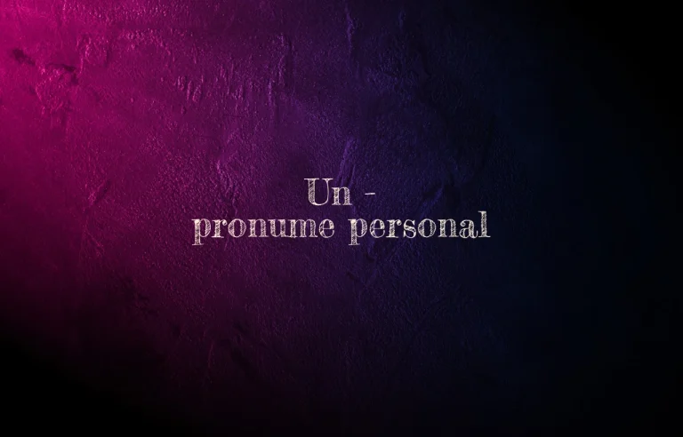 un pronume personal