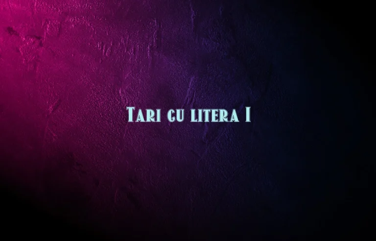 tari cu litera i