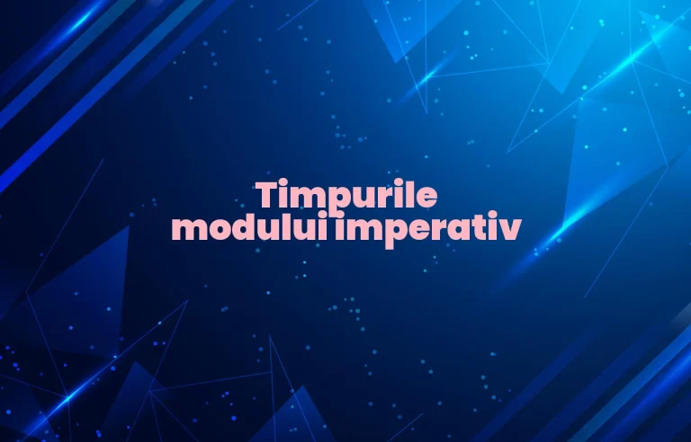 timpurile modului imperativ